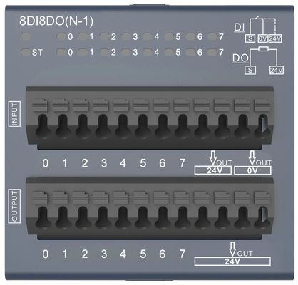 satın al Decowell Otomatik Kontrol Çok Fonksiyonlu Modüller 8DI8DO Entegre PLC IO Modülü online manufacture